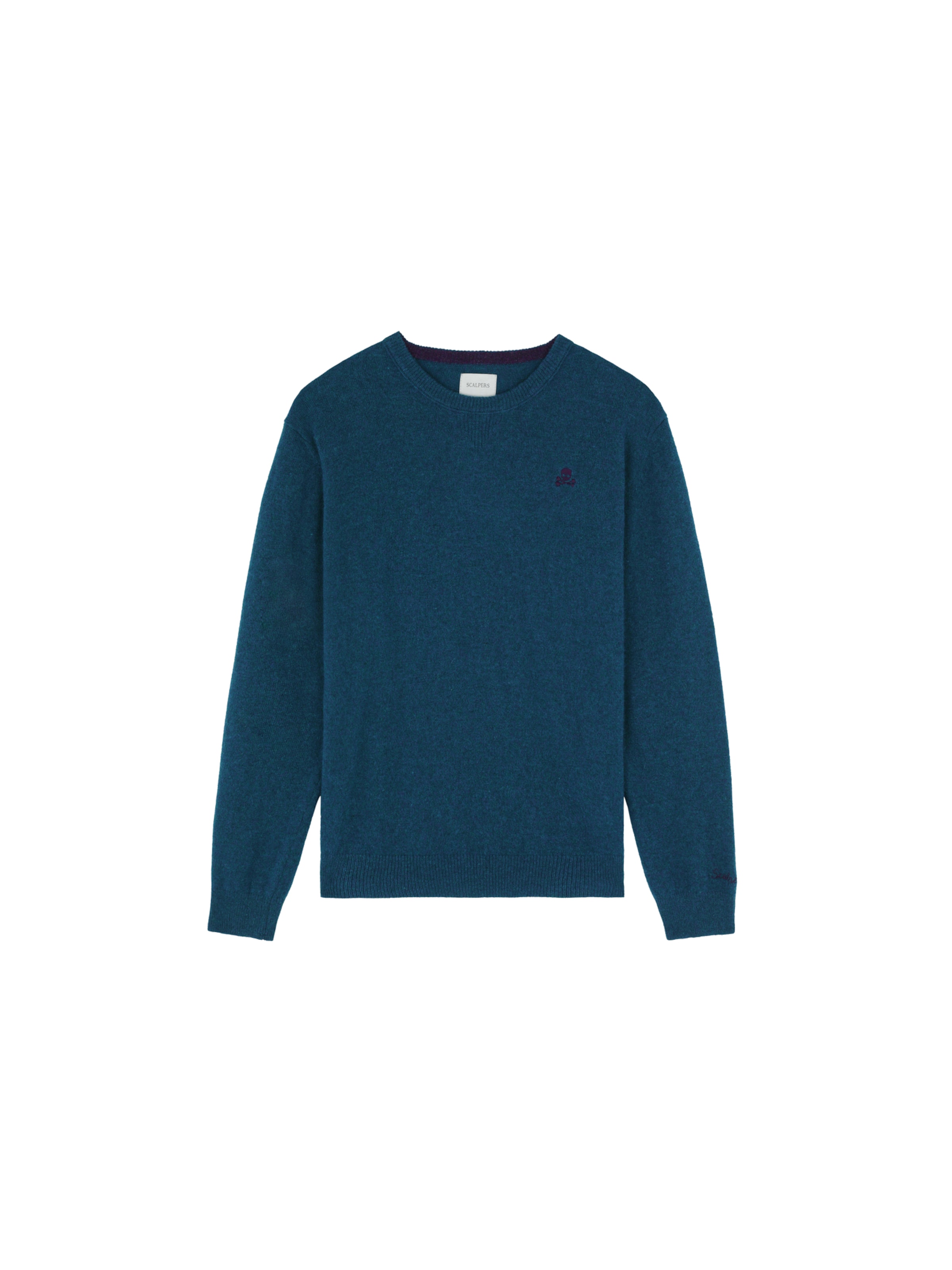 Scalpers Pullover 'Aston' in Blau: Vorderseite