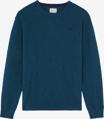 Scalpers Pullover 'Aston' in Blau: Vorderseite