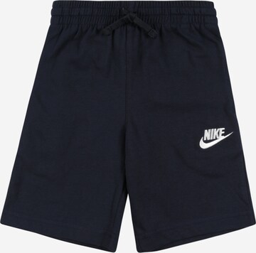 Nike Sportswear Regular Trousers in Blue: front