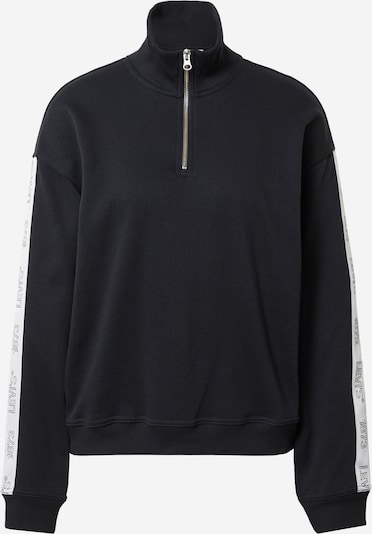 LEVI'S ® Μπλούζα φούτερ 'Graphic Rue 1/4 Zip Crew' σε μαύρο / λευκό, Άποψη προϊόντος