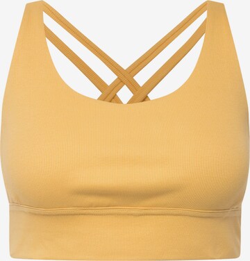 Ulla Popken Bustier Sport bh in Geel: voorkant