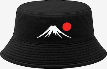 Neverless Hat 'Mount Fuji' in Black: front