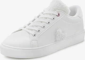 LASCANA - Zapatillas deportivas bajas en blanco: frente