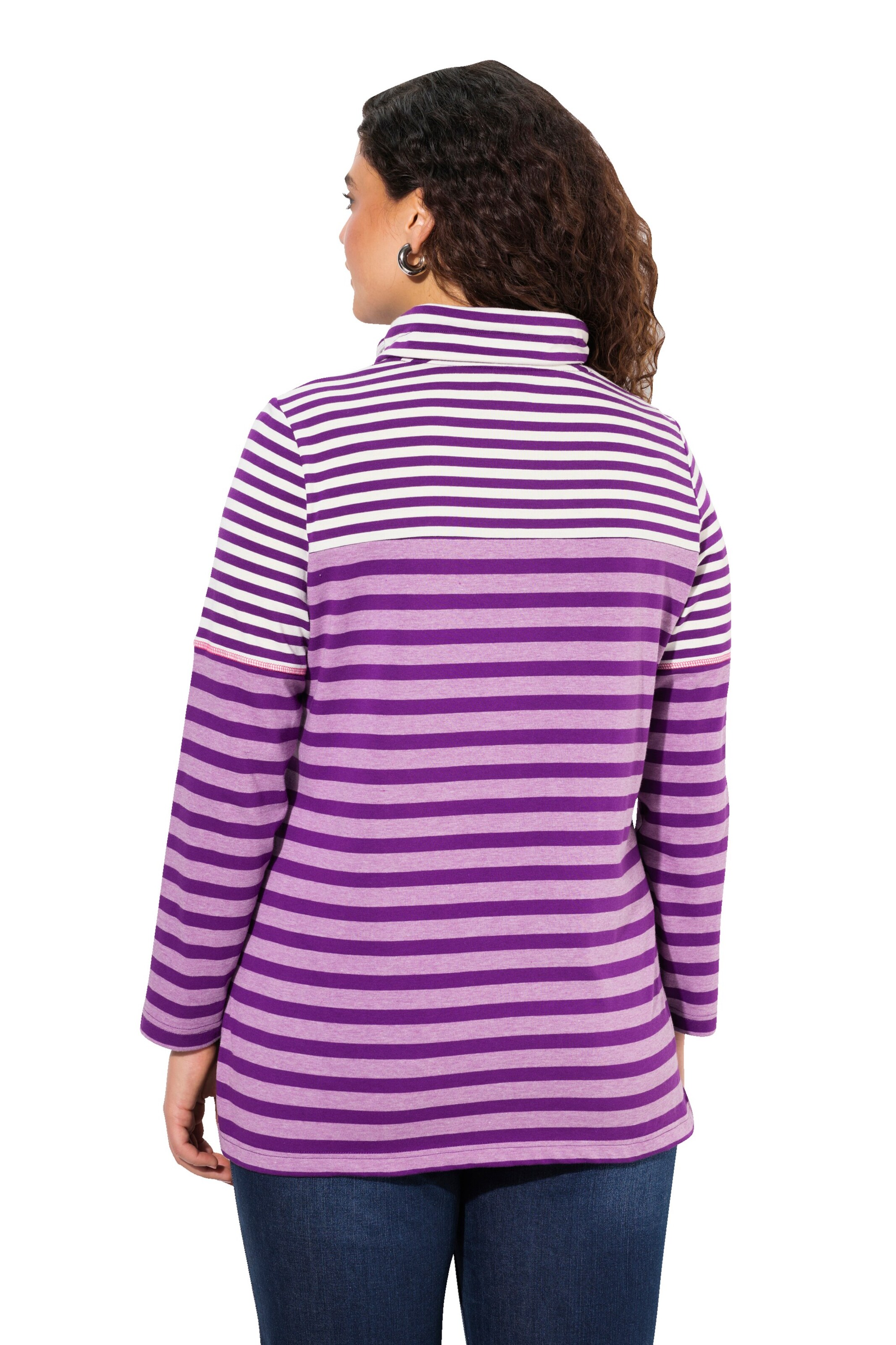 Ulla Popken Sweatshirt in Purple