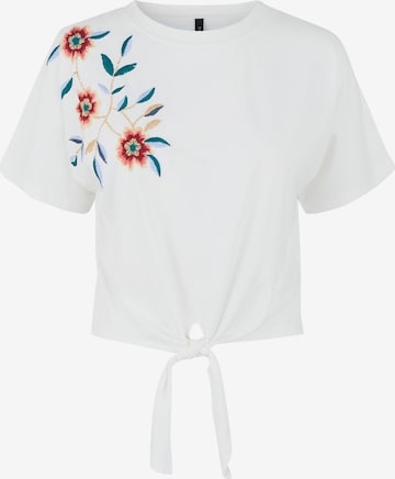 balta YAS Marškinėliai 'YASFABIAN': priekis