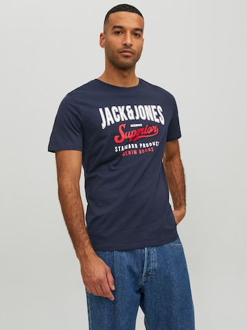 mėlyna JACK & JONES Marškinėliai: priekis