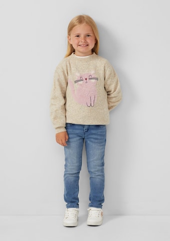 s.Oliver Trui in Beige: voorkant