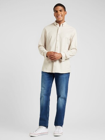 Calvin Klein Regular Fit Hemd in Beige
