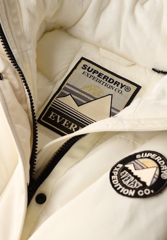 Parka d’hiver 'Everest' Superdry en blanc