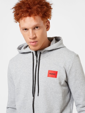 HUGO Red Sweat jacket 'Daple' in Grey