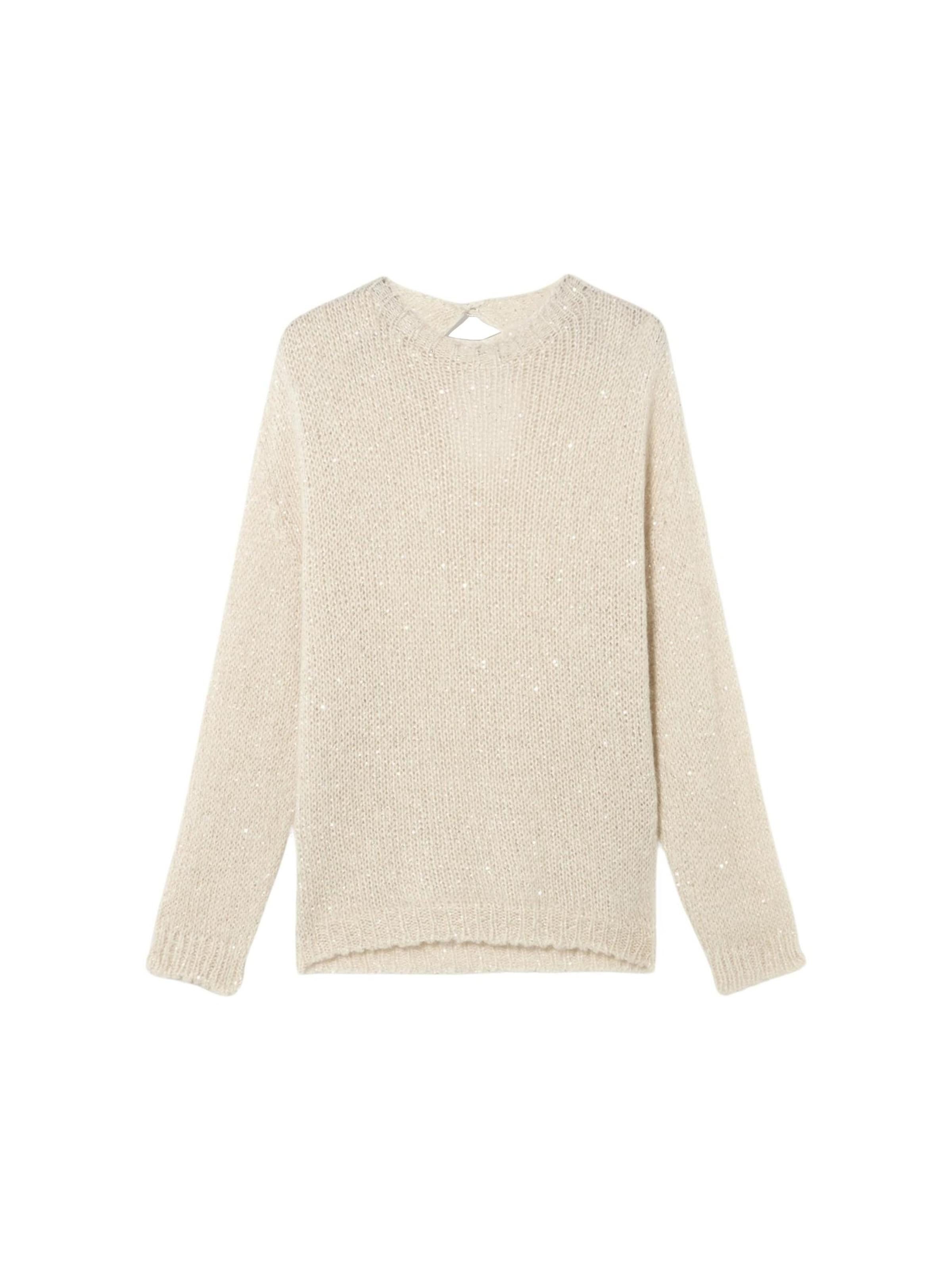 Pullover di oltre in bianco: frontale