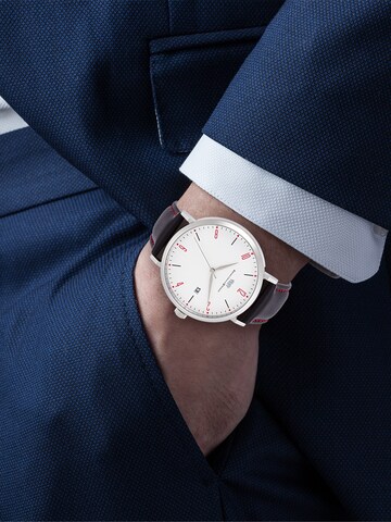 Rhodenwald & Söhne - Reloj analógico en plata: frente