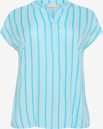 KAFFE CURVE Blouse 'Sida' in Blue: front