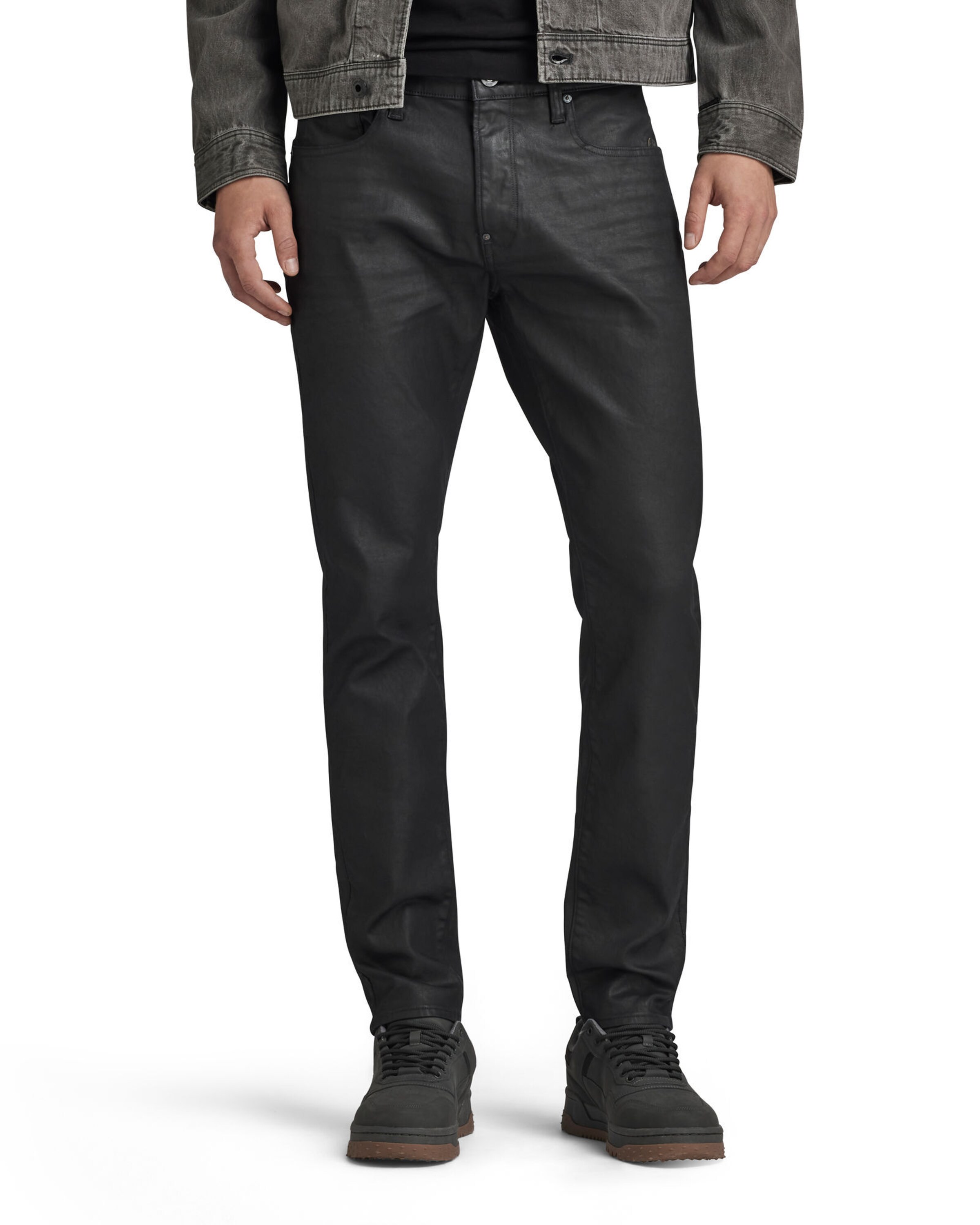 G-STAR Skinny Jeans in Black: front