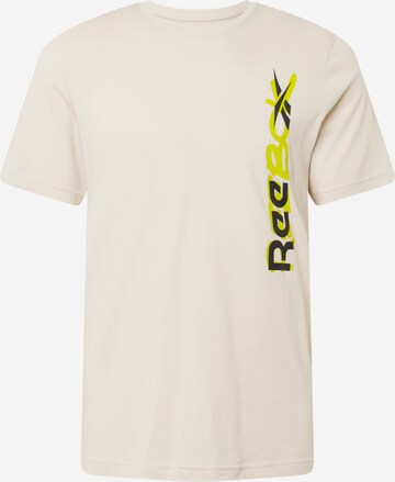 Reebok T-Shirt in Beige: predná strana