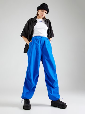 HUGO Blue Tapered Hose 'Hafisa' in Blau