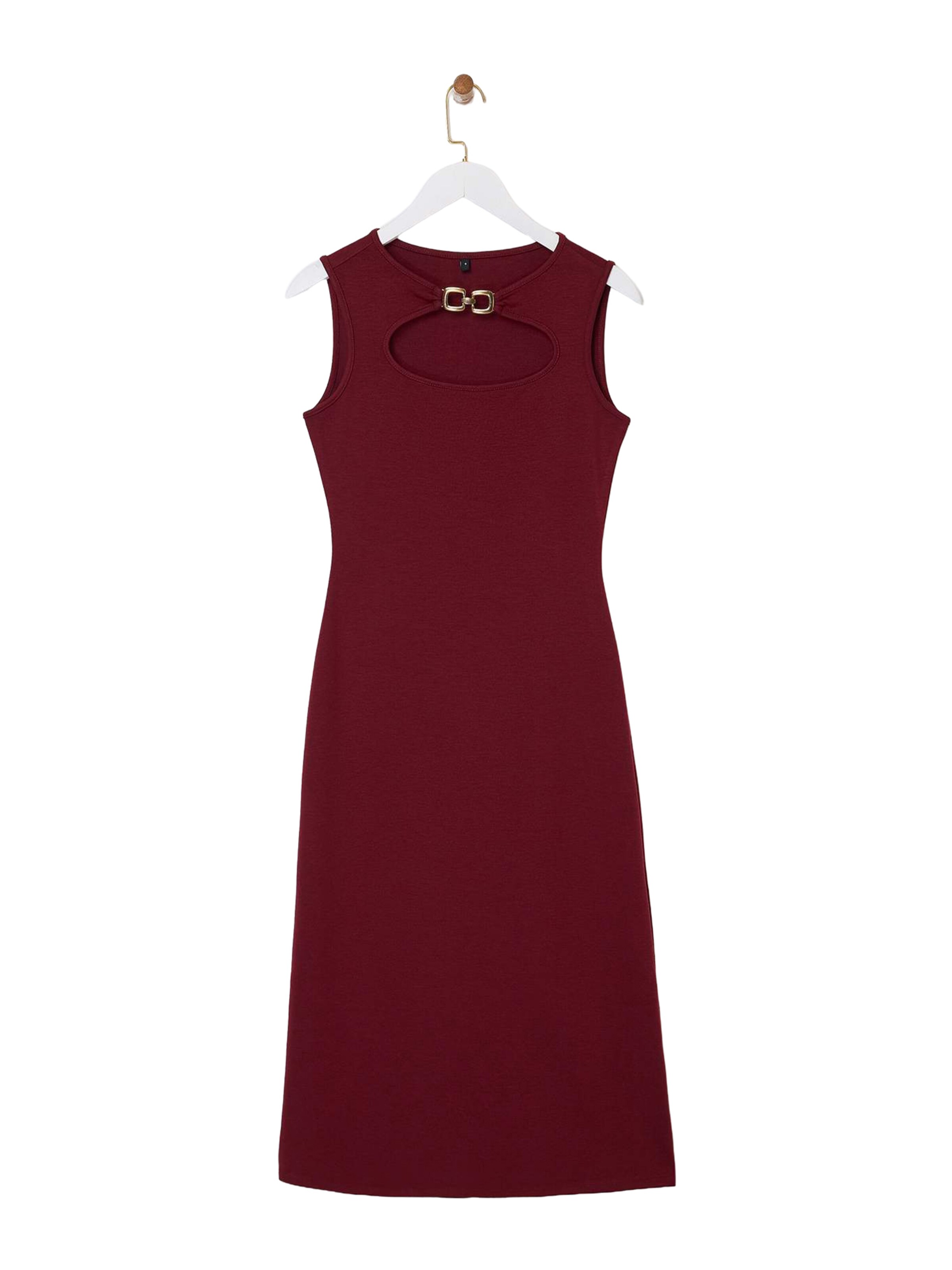Trendyol - Vestido de tubo en rojo: frente