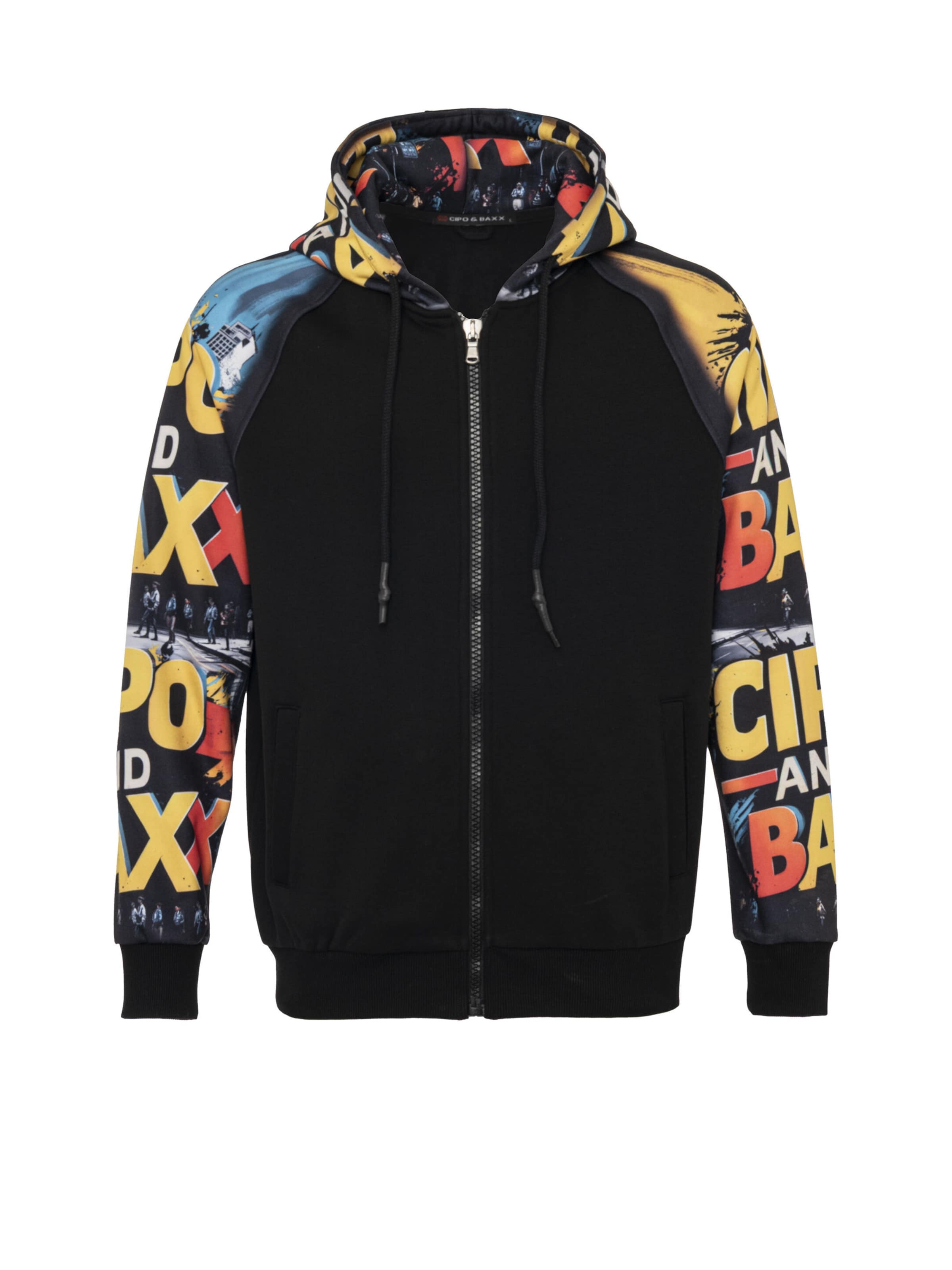 Veste de survêtement 'CL589' CIPO & BAXX en noir : devant