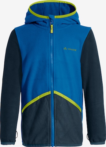 VAUDE Athletic Fleece Jacket 'Pulex' in Blue: front