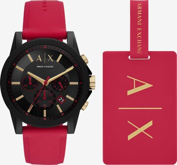 ARMANI EXCHANGE Uhr in Rot: predná strana