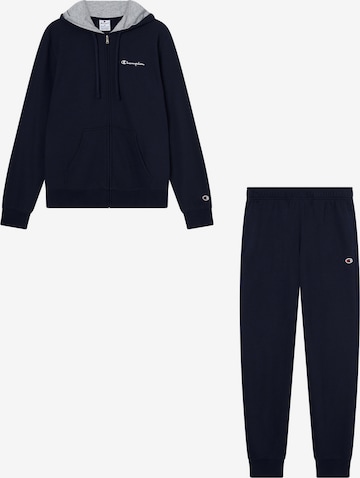 Survêtement Champion Authentic Athletic Apparel en bleu : devant