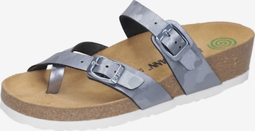 DR. BRINKMANN Mules in Grey: front