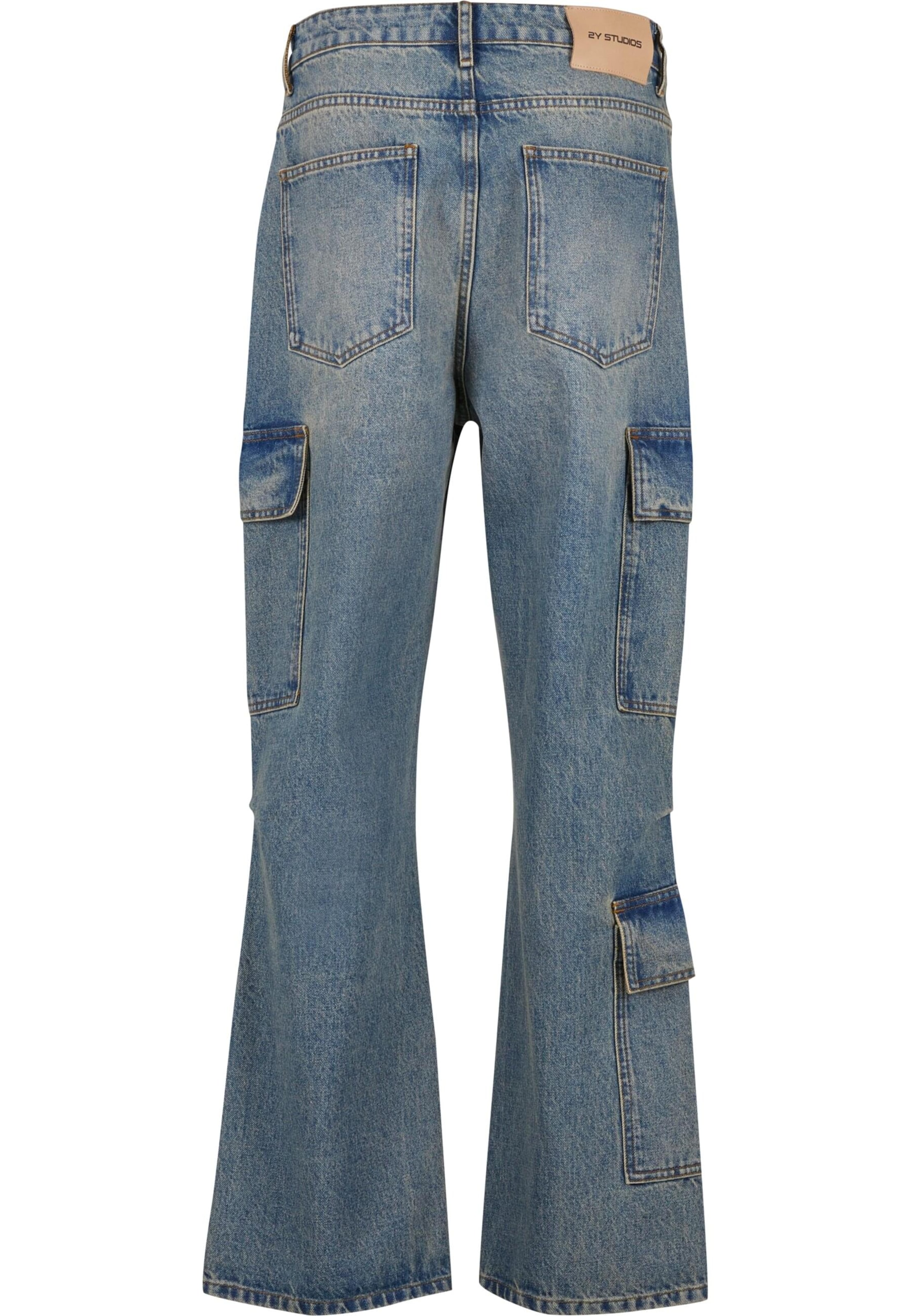 Baggy Jeans cargo 'Vorin' di 2Y Studios in blu