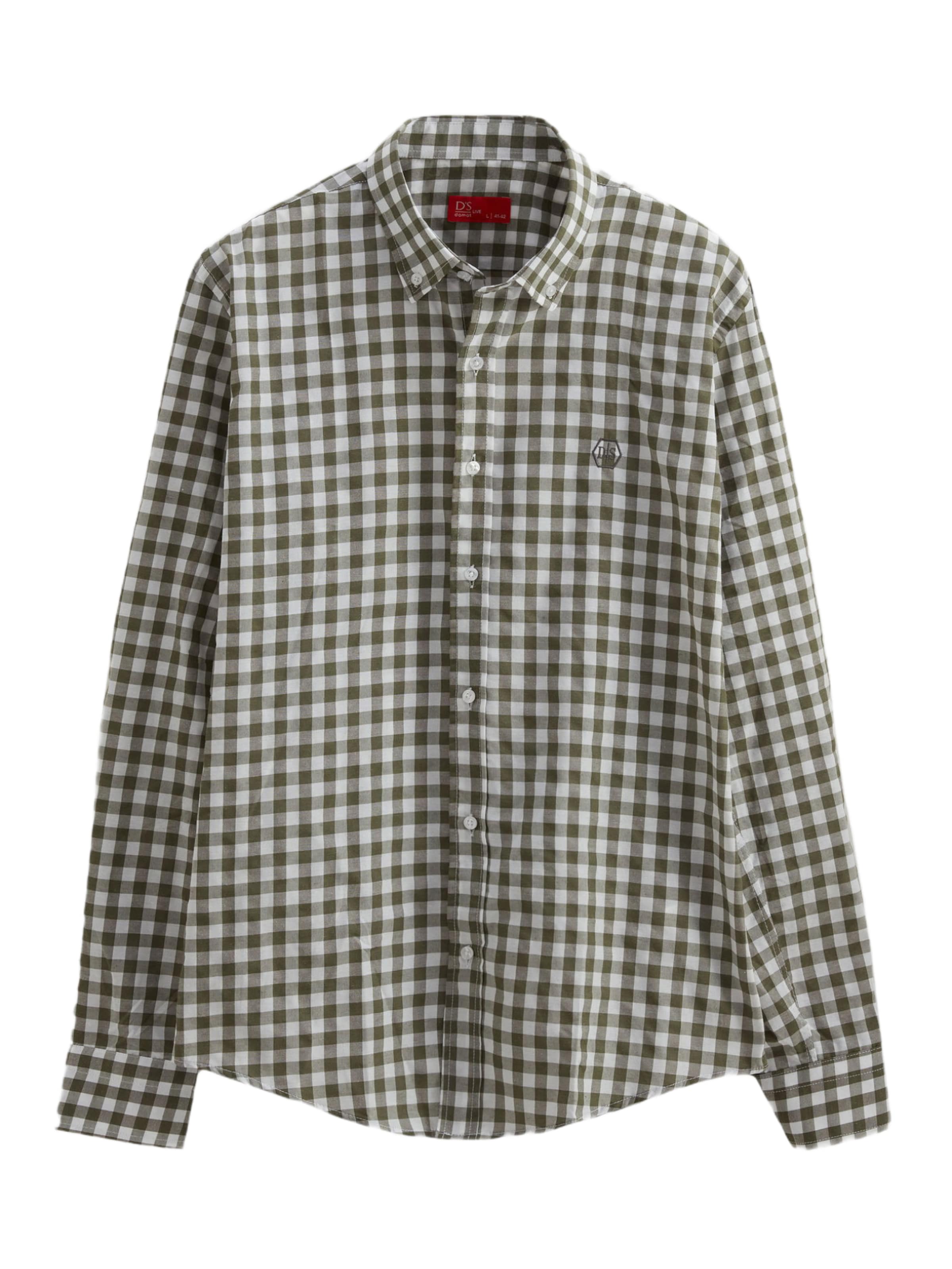D’S Damat Regular fit Button Up Shirt in Green: front