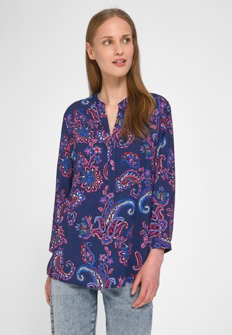 Peter Hahn Blouse in Blauw: voorkant