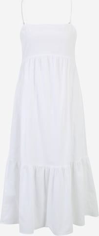 Cotton On Petite - Vestido de verano 'Piper' en blanco: frente