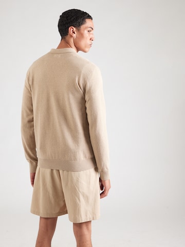 Pull-over 'JREBCALLUM' JJ Rebel en beige