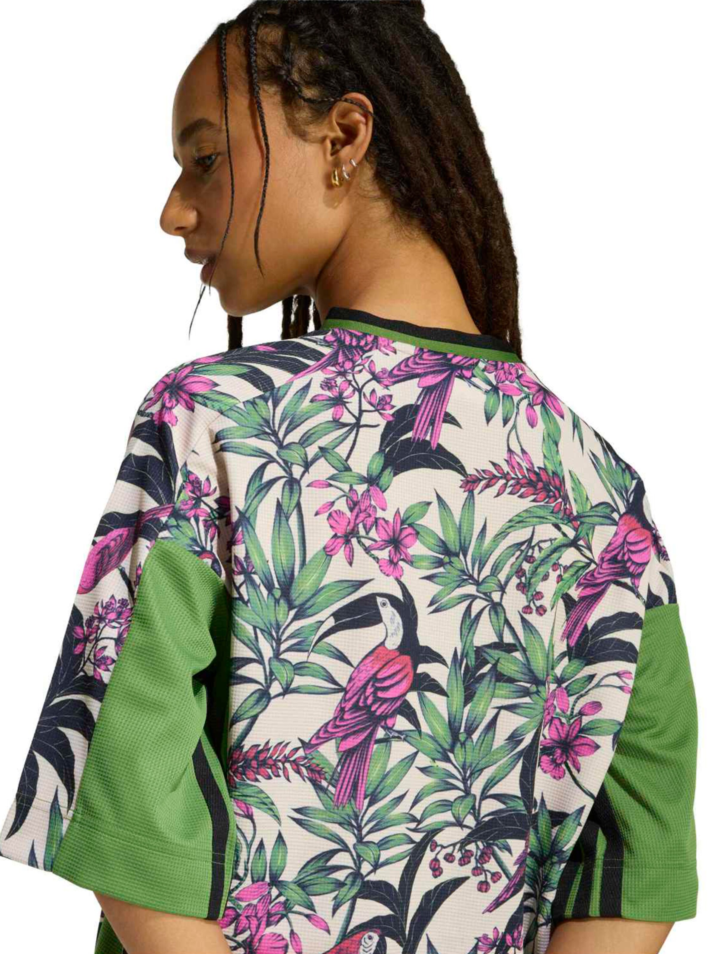 ADIDAS SPORTSWEARTehnička sportska majica 'ADIDAS x FARM RIO PREMIUM' - zelena boja