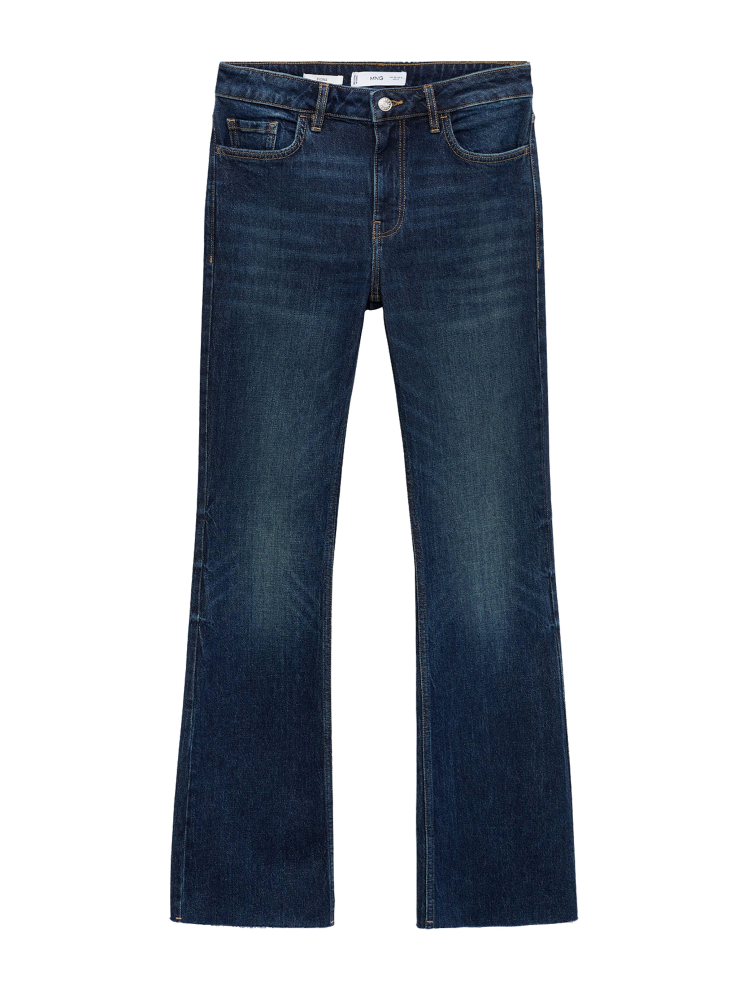 MANGO Rozšírený strih Džínsy 'FIONA' - Modrá: predná strana