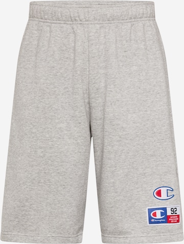 Champion Authentic Athletic ApparelLoosefit Hlače - siva boja: prednji dio