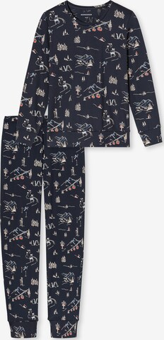 SCHIESSER Pajama ' Family ' in Blue: front