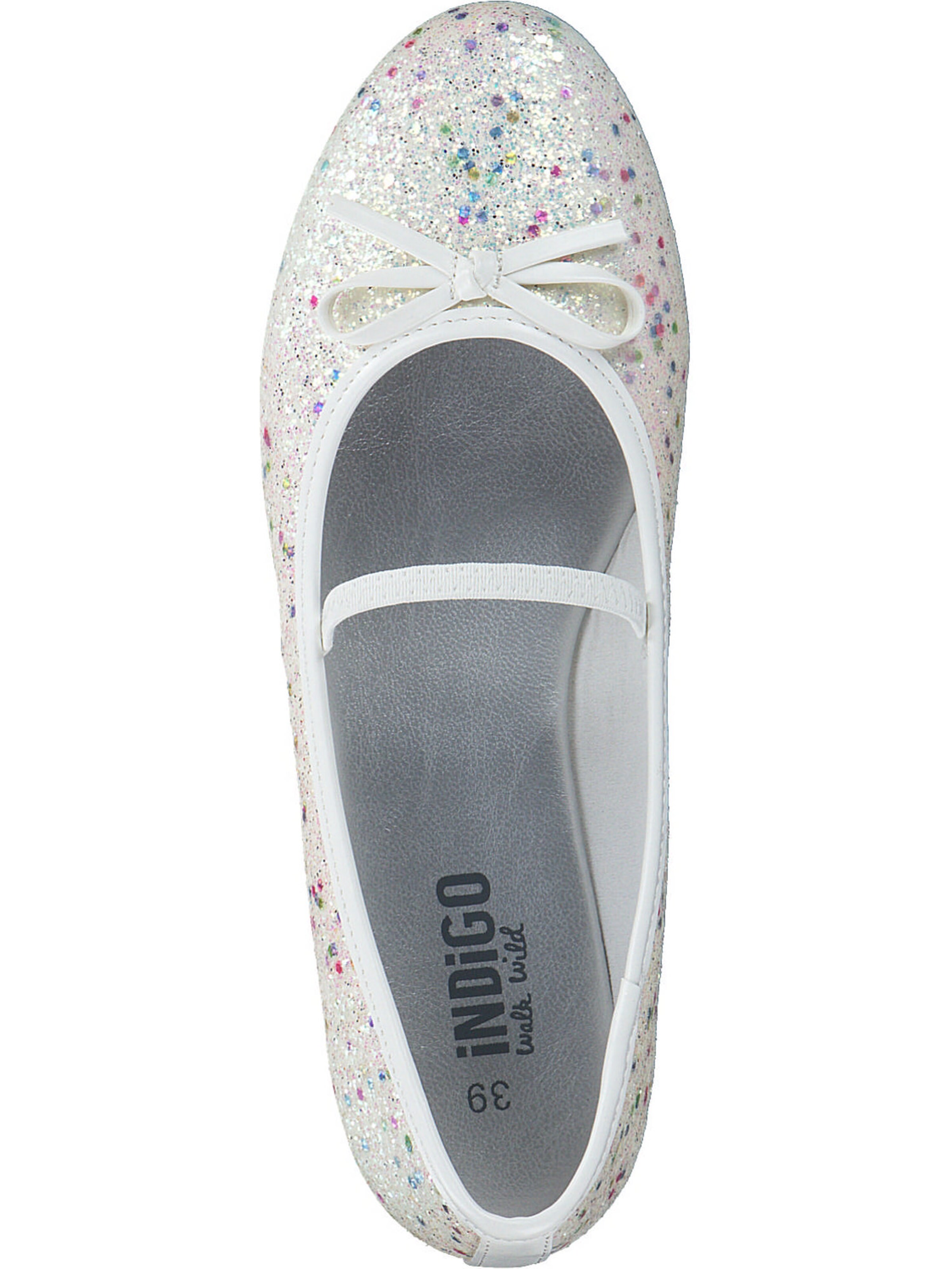 INDIGO Ballet Flats in White