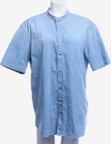 Dondup Button Up Shirt in XL in Blue: front