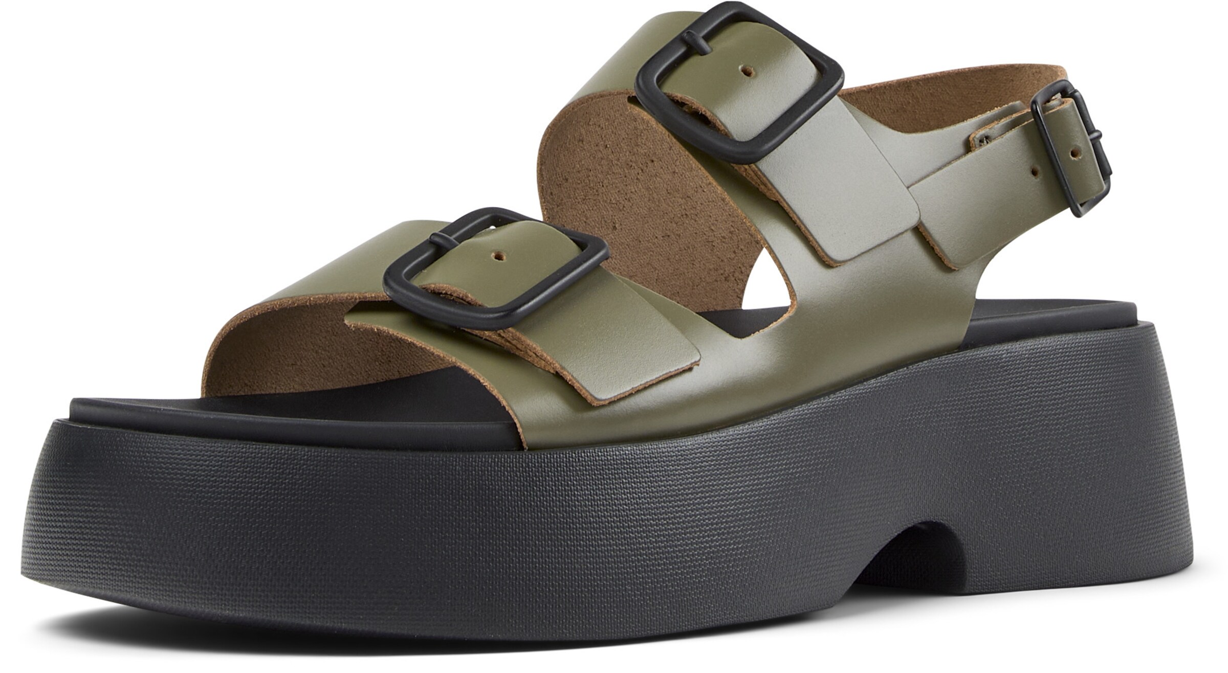 CAMPER Sandalen met riem ' Tasha ' in Groen: voorkant