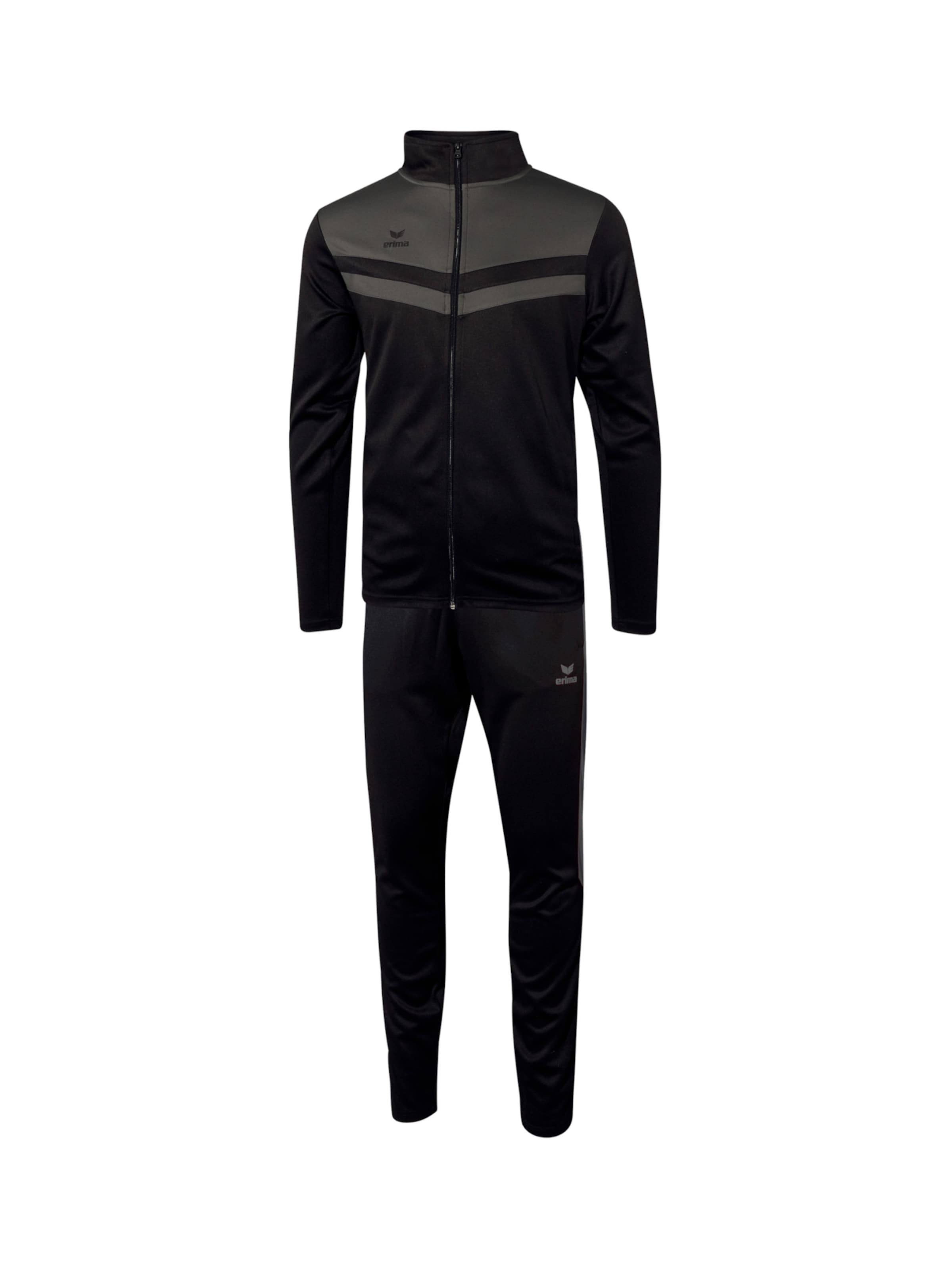 ERIMA Sportanzug in Schwarz: Vorderseite