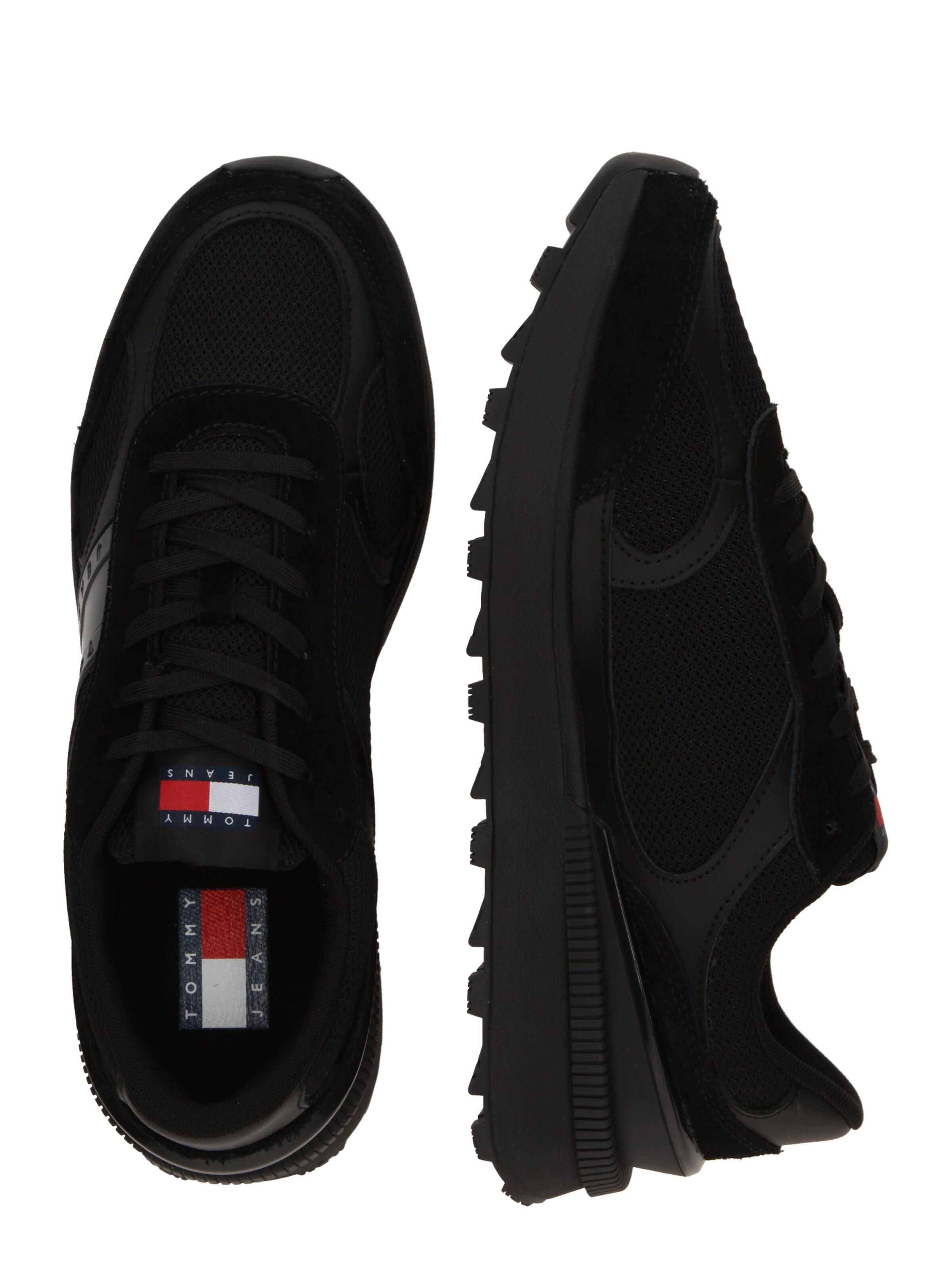 Sneaker low 'Ess' de la Tommy Jeans pe negru
