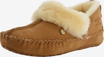 Warmbat Slippers 'Barrine' in Brown: front