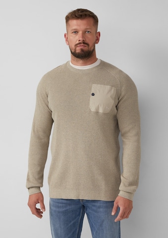 s.Oliver Trui in Beige: voorkant