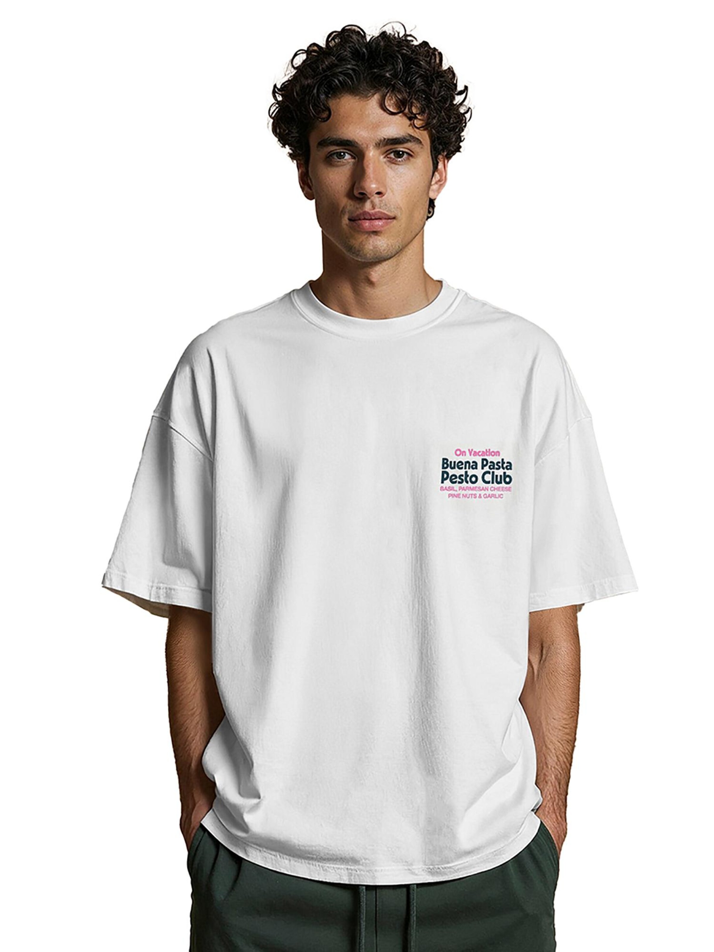 On Vacation Shirt 'Pesto Club'‌‌‌‌‌‌ in Weiß