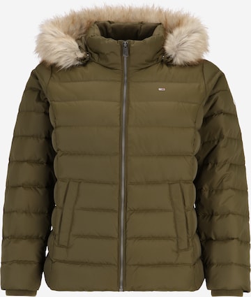 Veste mi-saison 'Essential' Tommy Jeans Curve en vert : devant