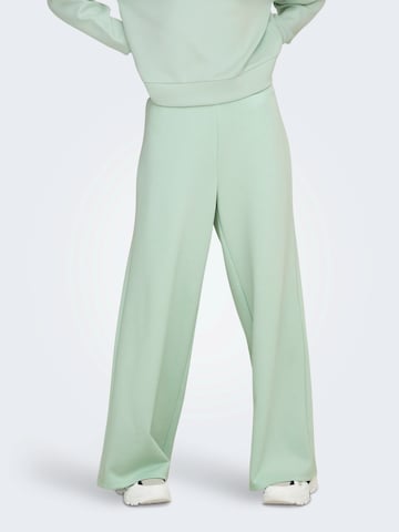 ONLY PLAY Bő szár Sportnadrágok 'ONPLounhe' - zöld: elől