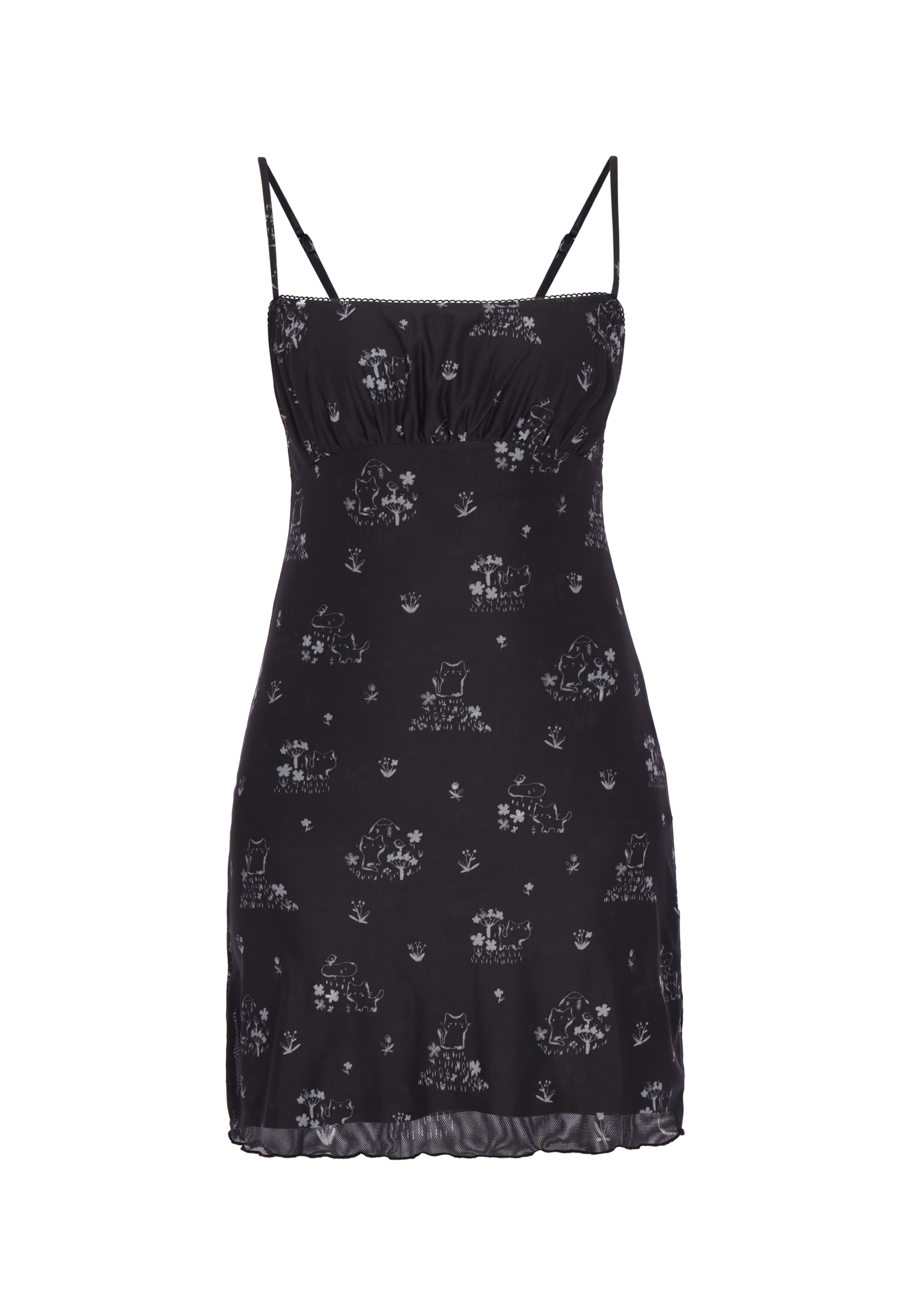 MYMO - Vestido em preto: frente