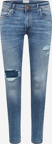 Skinny Jean 'Tom' JACK & JONES en bleu : devant