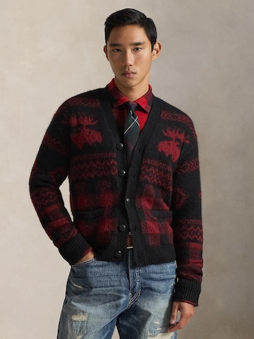 Polo Ralph Lauren Gebreid vest in Zwart: voorkant