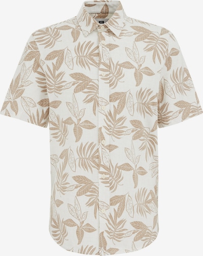 Marškiniai iš WE Fashion, spalva – smėlio spalva / balta, Prekių apžvalga