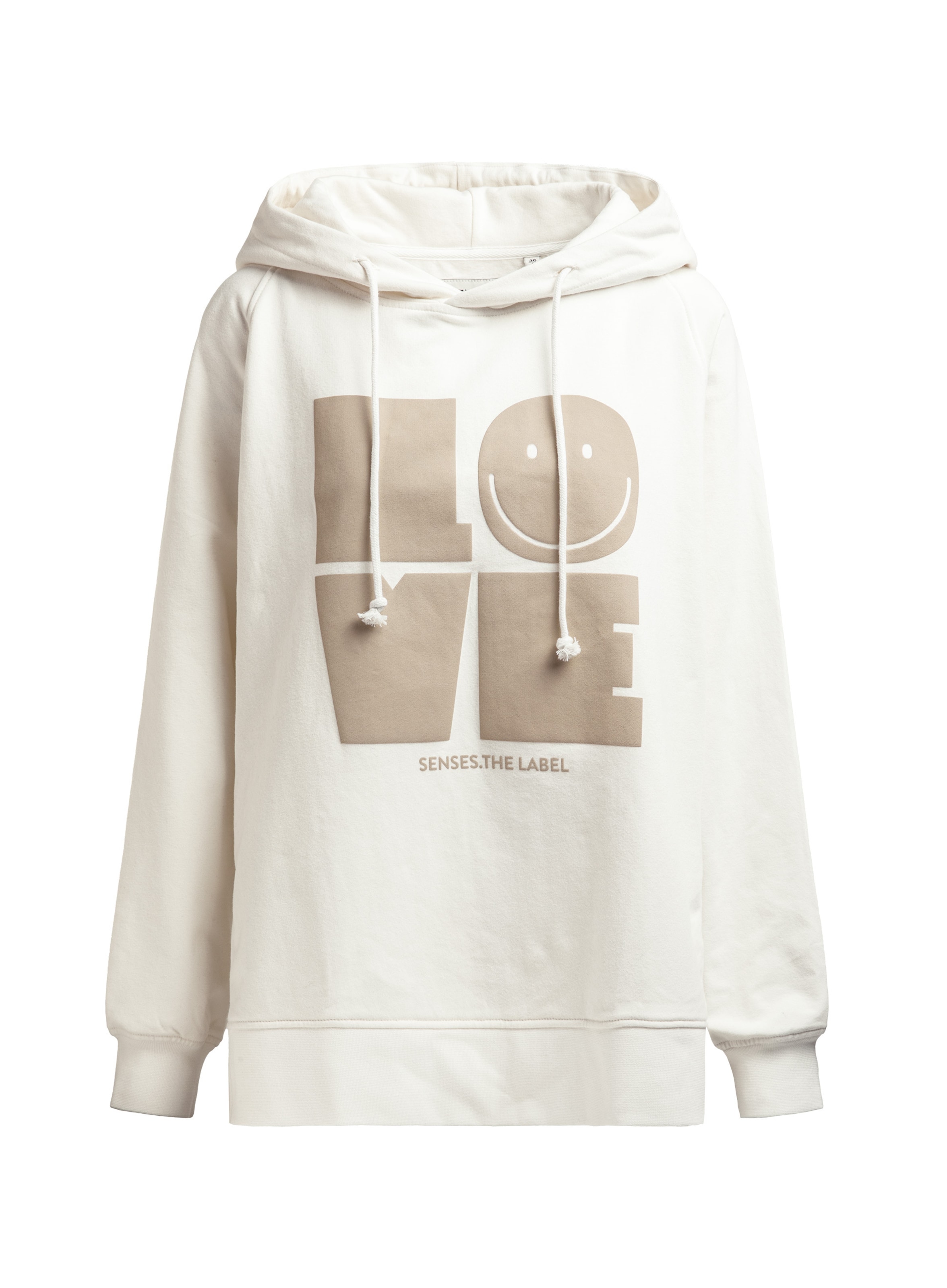 SENSES.THE LABEL Sweatshirt in White: front